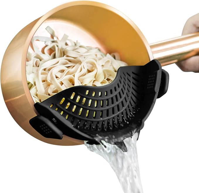 Pasta Strainer Clip on Food Strainer